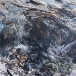 Glissement - Huile sur toile 115x115cm 2016